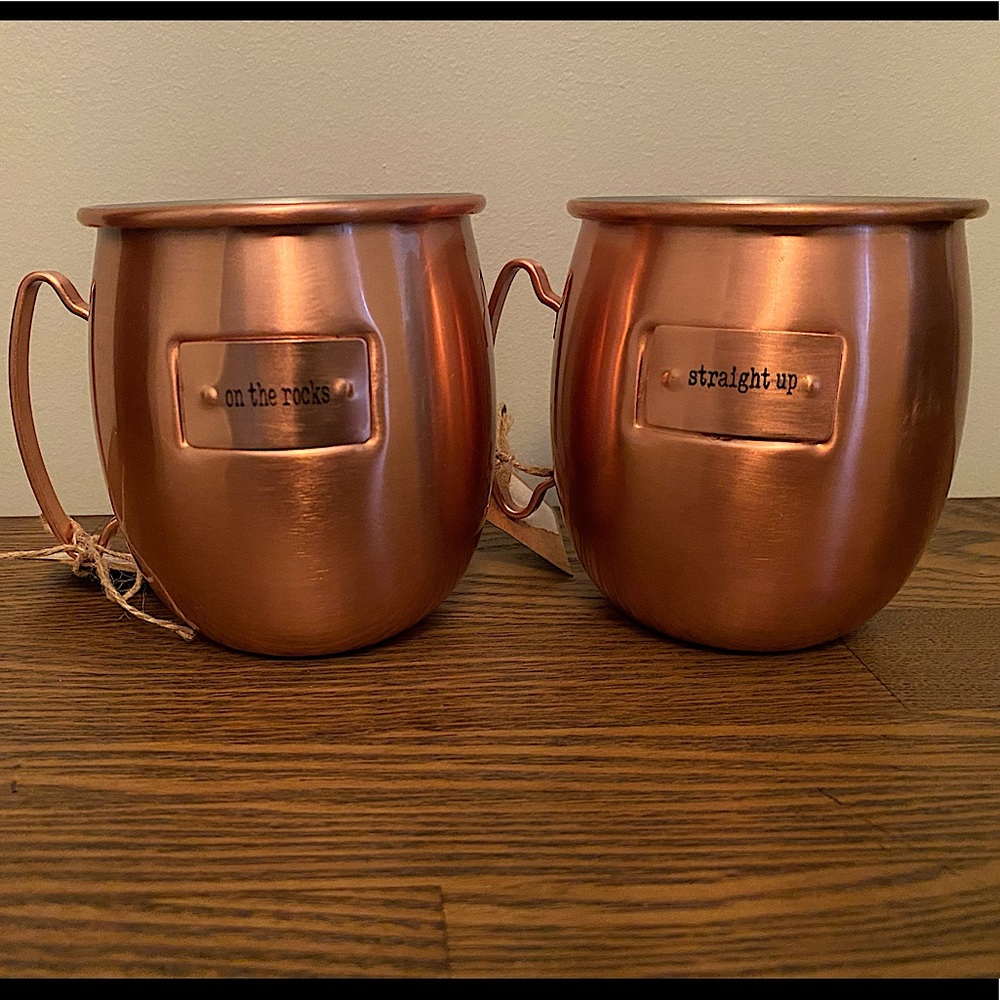 Set of 2 Copper Mugs